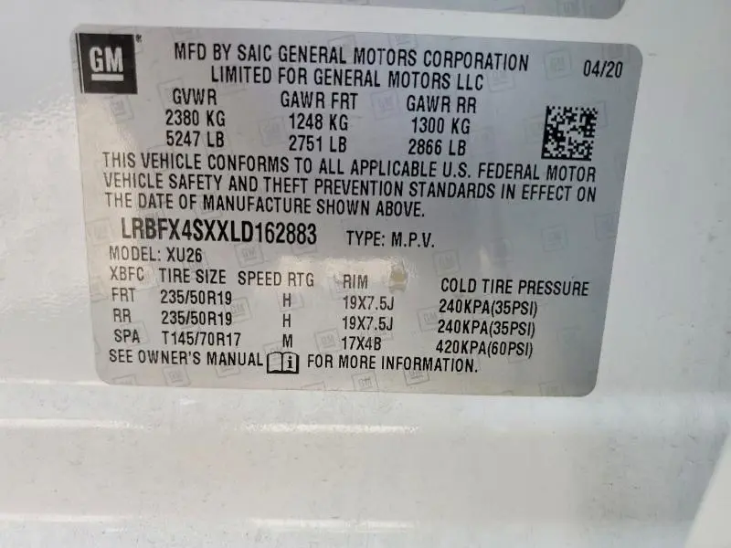 2020 BUICK ENVISION PREMIUM II  