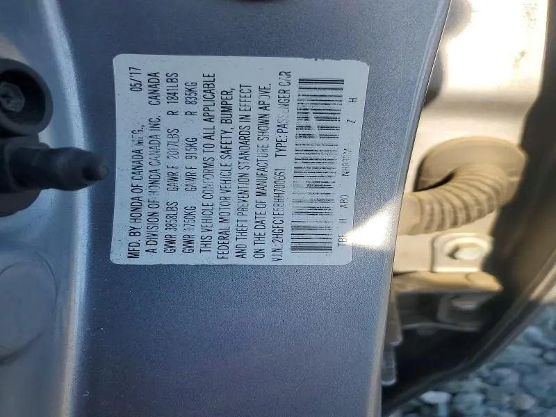 2017 HONDA CIVIC SI  