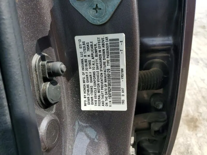 2013 HONDA CIVIC LX  