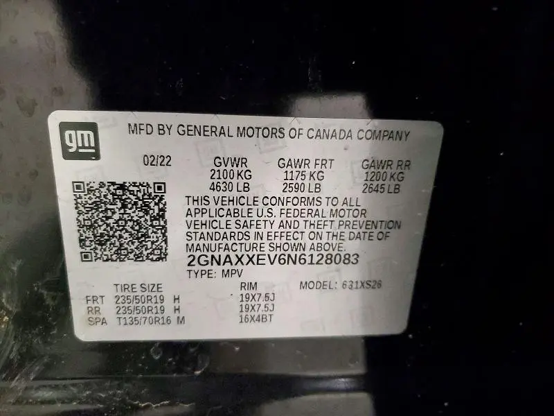 2022 CHEVROLET EQUINOX PREMIER  