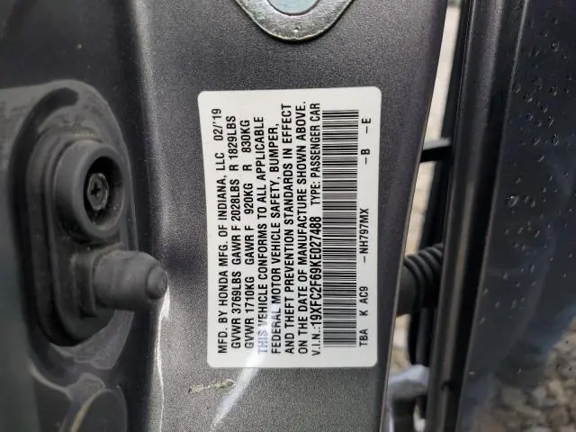 2019 HONDA CIVIC LX  