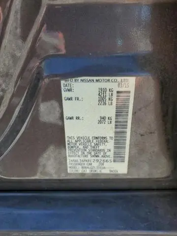 2015 NISSAN ALTIMA 2.5  