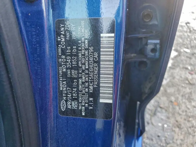 2017 HYUNDAI ACCENT SE  