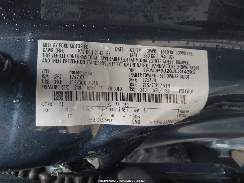 2018 FORD FOCUS TITANIUM