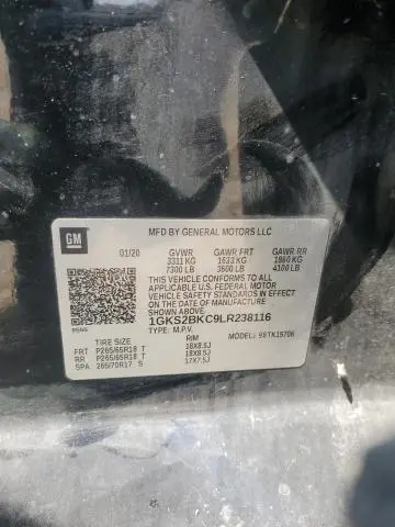 2020 GMC YUKON SLT  