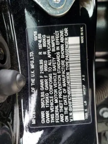 2019 HONDA CIVIC EX  
