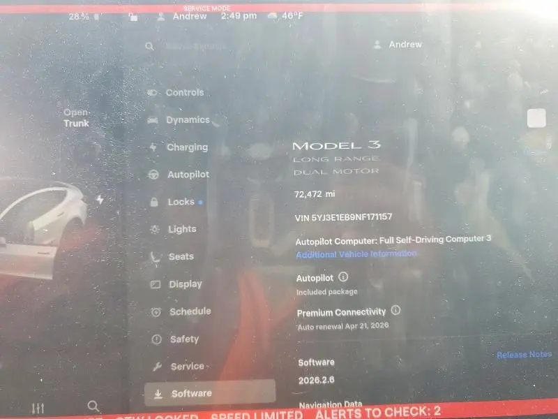 2022 TESLA MODEL 3   