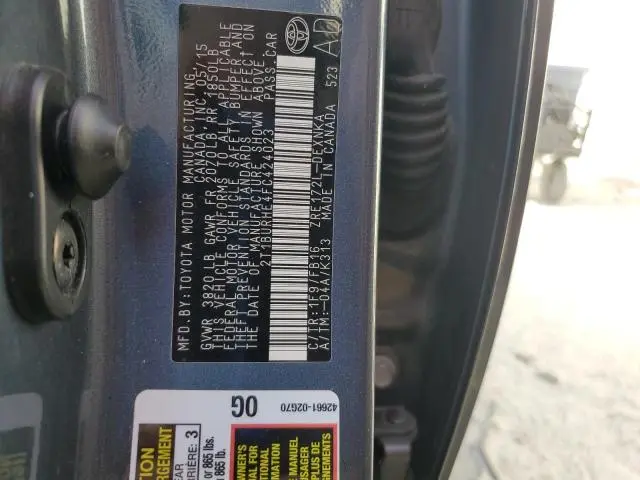 2015 TOYOTA COROLLA L  