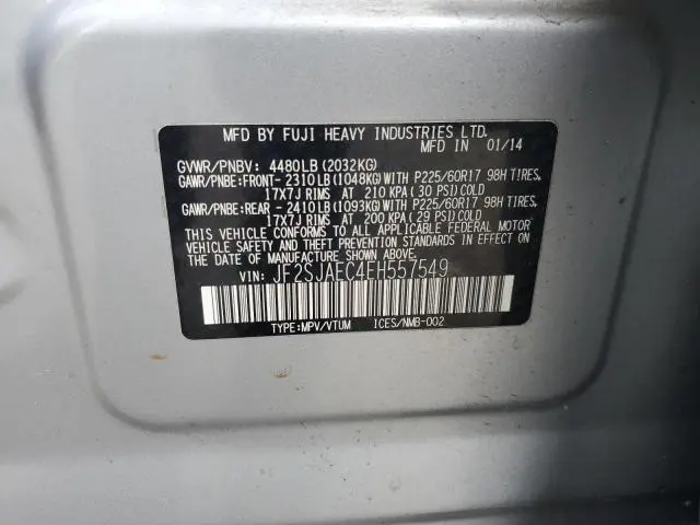 2014 SUBARU FORESTER 2.5I PREMIUM