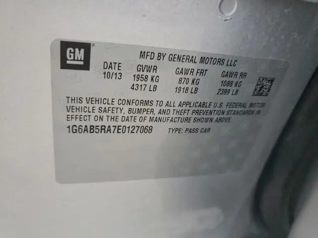 2014 CADILLAC ATS LUXURY  