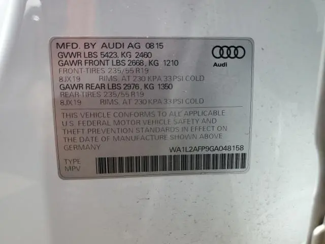 2016 AUDI Q5 PREMIUM PLUS  