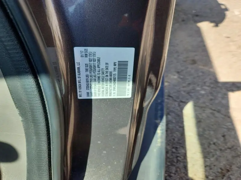 2017 HONDA ODYSSEY EXL  
