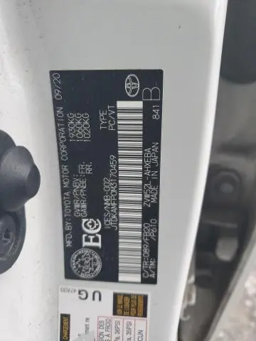 2021 TOYOTA PRIUS PRIME LE  