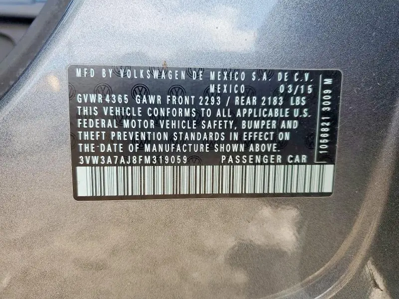 2015 VOLKSWAGEN JETTA TDI  