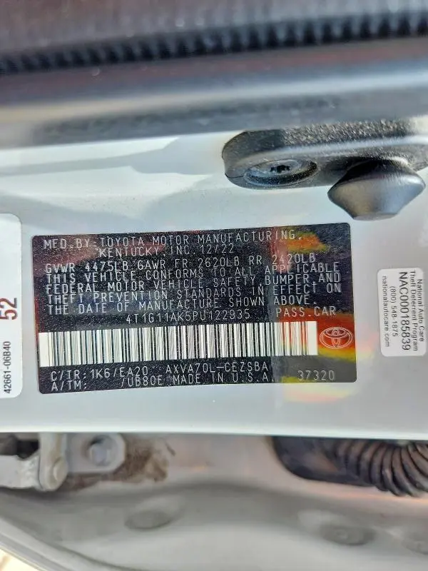2023 TOYOTA CAMRY SE  