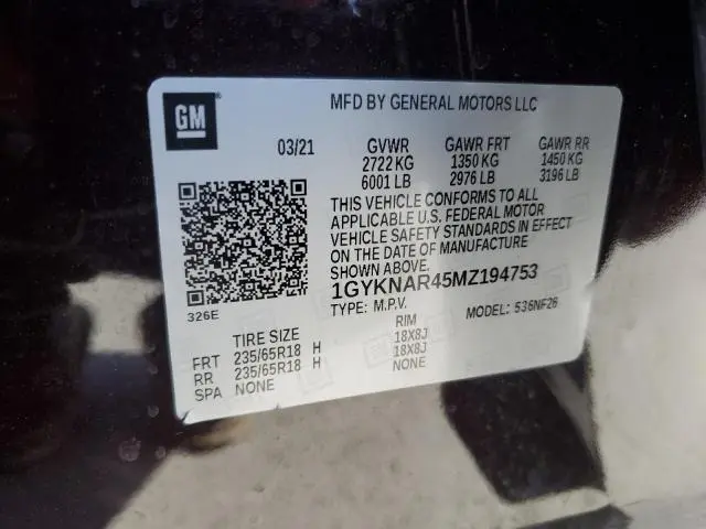 2021 CADILLAC XT5 LUXURY  