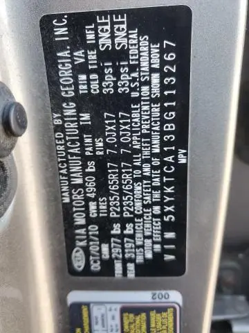 2011 KIA SORENTO BASE  