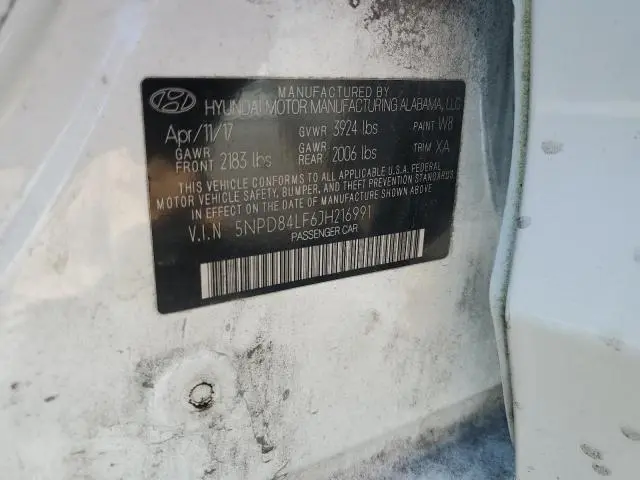 2018 HYUNDAI ELANTRA SEL  