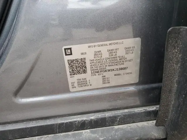 2019 CHEVROLET TRAVERSE LT  