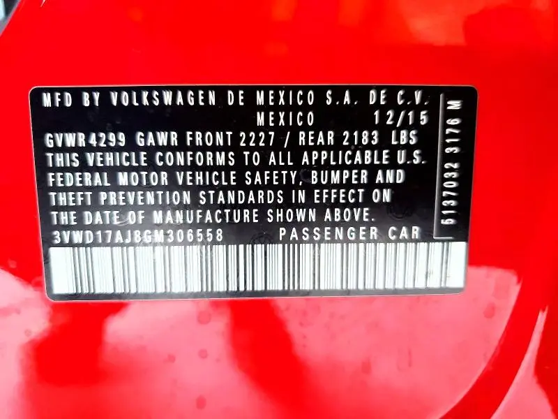 2016 VOLKSWAGEN JETTA SPORT  