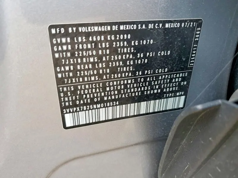2022 VOLKSWAGEN TAOS SE IQ DRIVE  