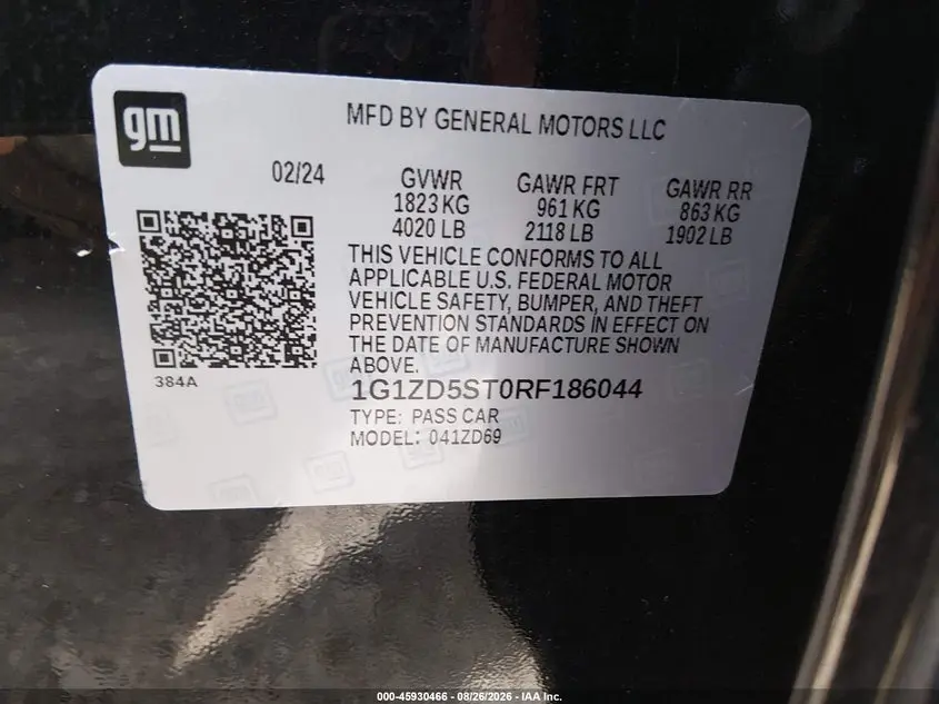 2024 CHEVROLET MALIBU FWD 1LT