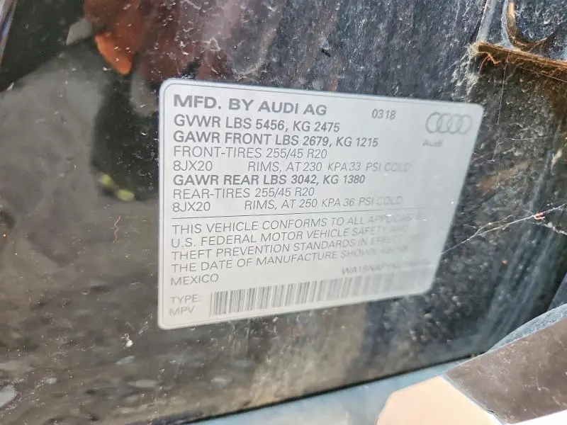 2018 AUDI Q5 PREMIUM PLUS  
