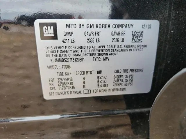 2021 BUICK ENCORE GX SELECT  