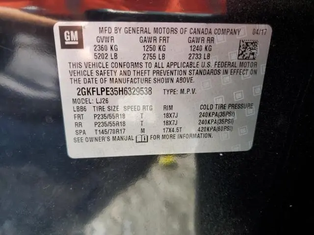 2017 GMC TERRAIN SLT  