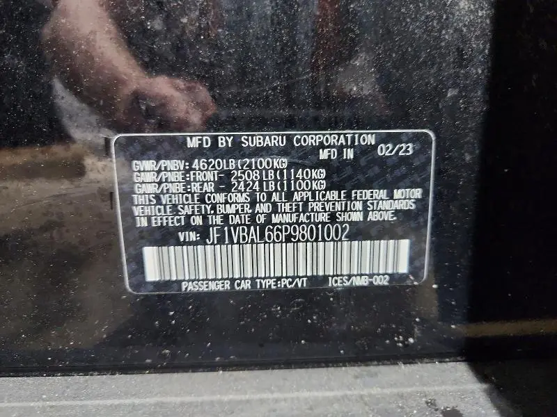 2023 SUBARU WRX LIMITED  