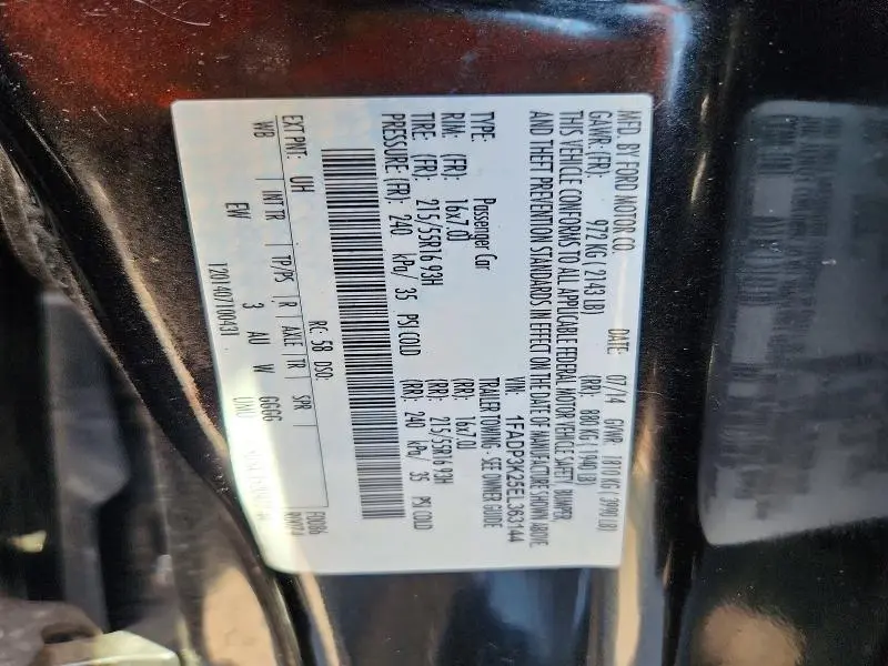 2014 FORD FOCUS SE  