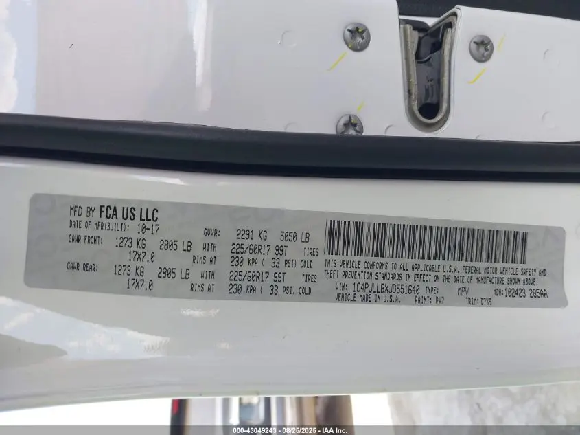 2018 JEEP CHEROKEE LATITUDE PLUS FWD