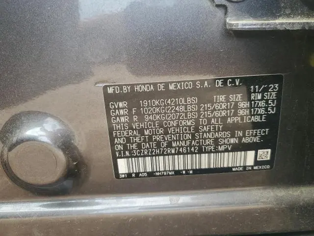 2024 HONDA HR-V EXL  