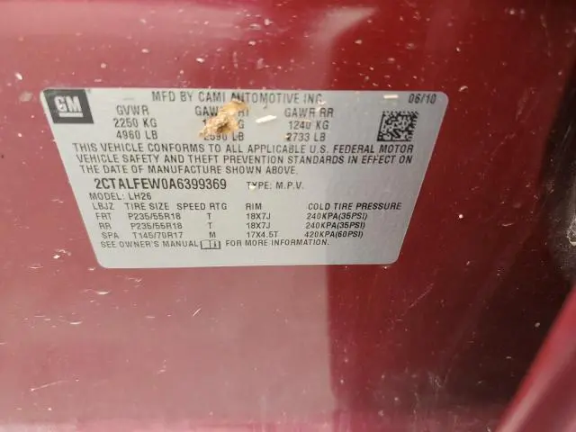 2010 GMC TERRAIN SLT  