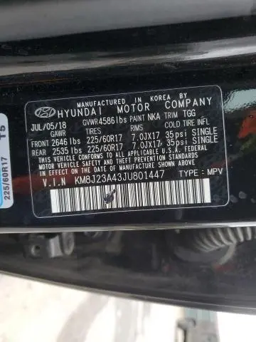 2018 HYUNDAI TUCSON SE  