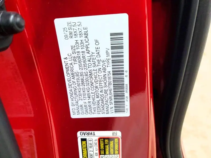 2026 HONDA ODYSSEY EXL  