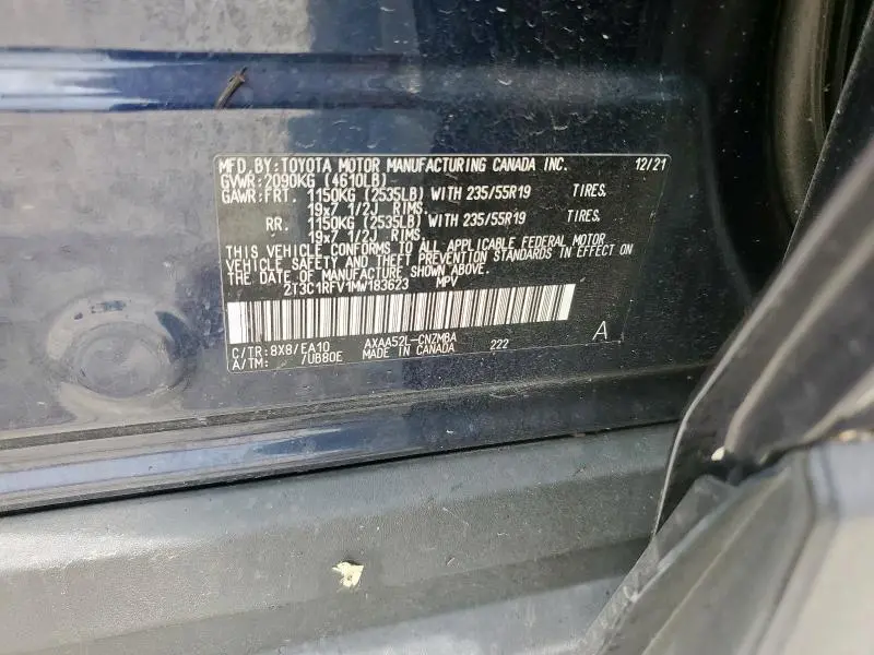 2021 TOYOTA RAV4 XLE PREMIUM  