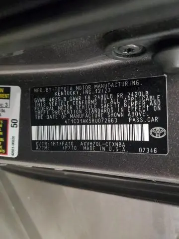 2024 TOYOTA CAMRY LE  