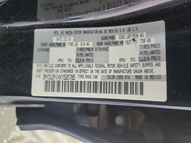 2019 TOYOTA YARIS L  