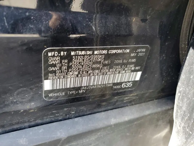 2022 MITSUBISHI OUTLANDER SEL  