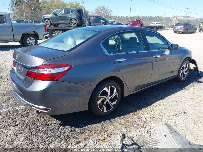 2016 HONDA ACCORD LX