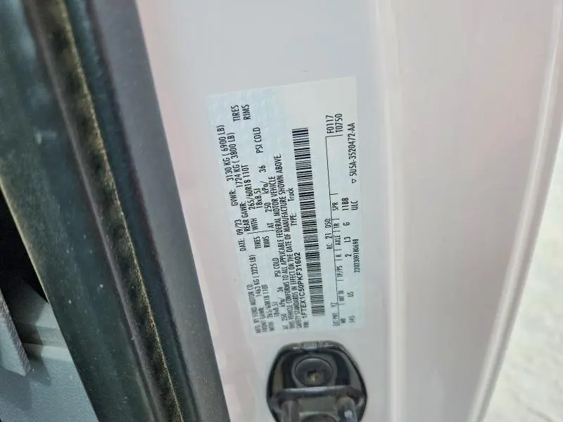 2023 FORD F150 SUPER CAB  