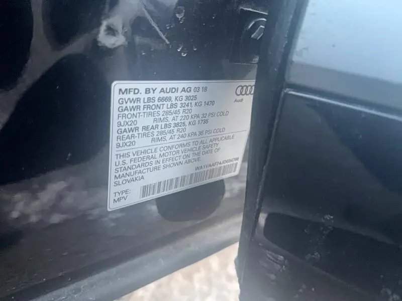 2018 AUDI Q7 PRESTIGE  