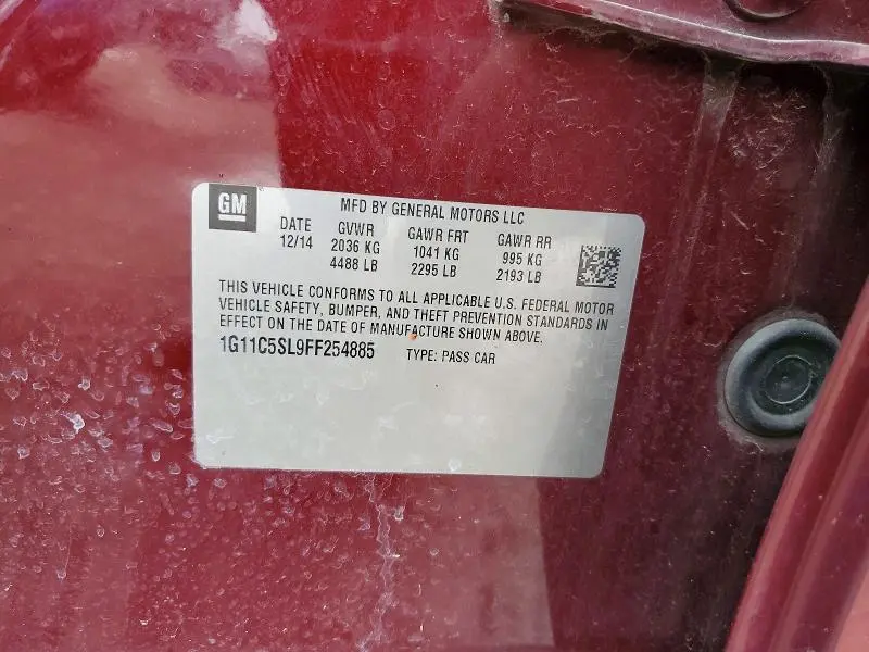2015 CHEVROLET MALIBU 1LT  