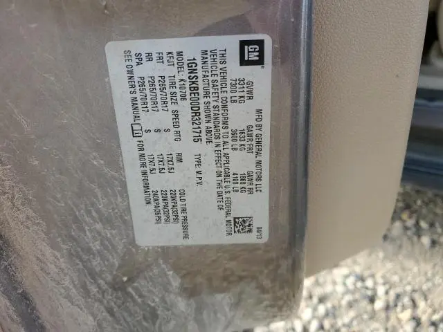 2013 CHEVROLET TAHOE K1500 LT  