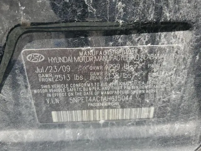 2010 HYUNDAI SONATA GLS  