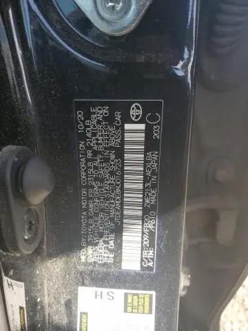 2021 TOYOTA COROLLA LE  