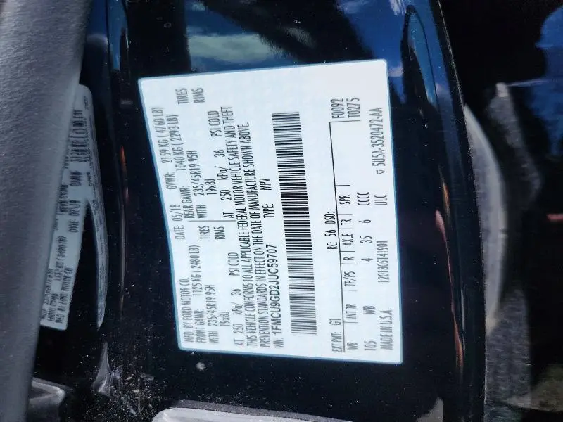 2018 FORD ESCAPE SE  