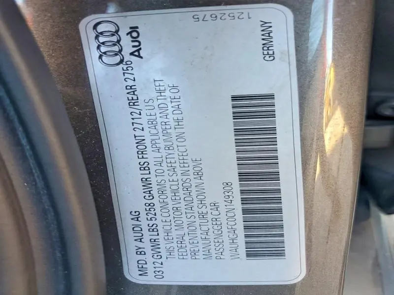 2012 AUDI A6 PRESTIGE  