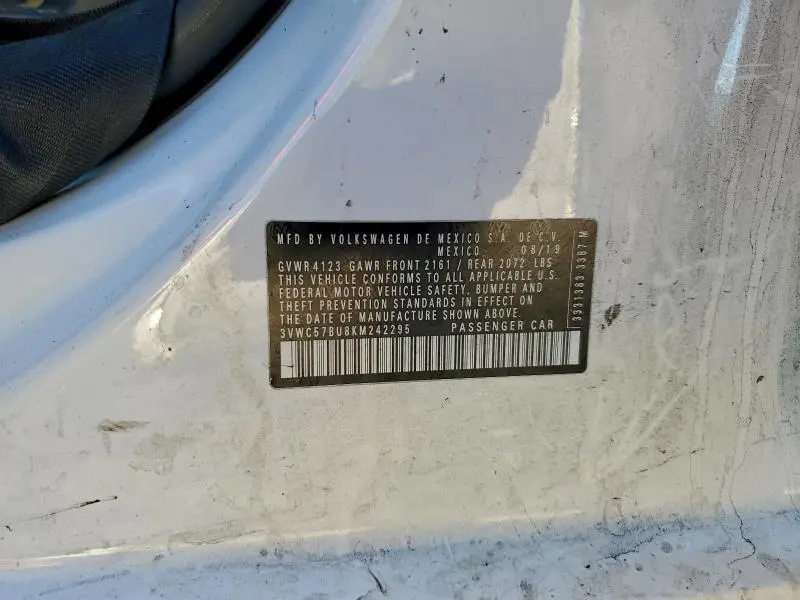 2019 VOLKSWAGEN JETTA S  